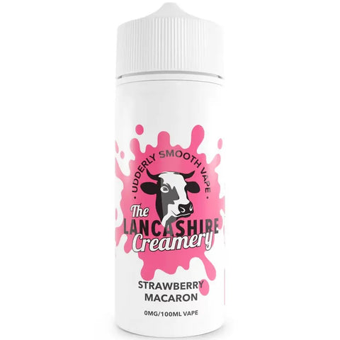 The Lancashire Creamery 100ml Shortfill Strawberry Macaron