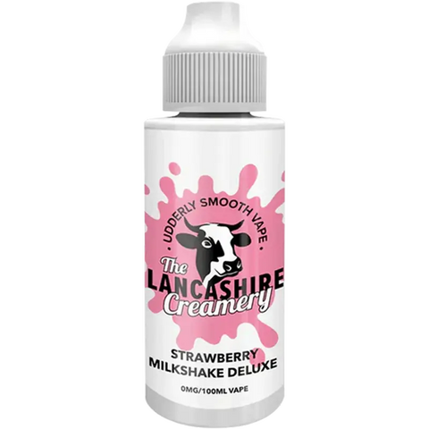 The Lancashire Creamery 100ml Shortfill Strawberry Milkshake Deluxe