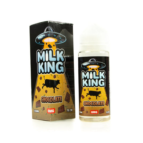 The Milk King 100ml Shortfill E-Liquids Chocolate Milk On White Background