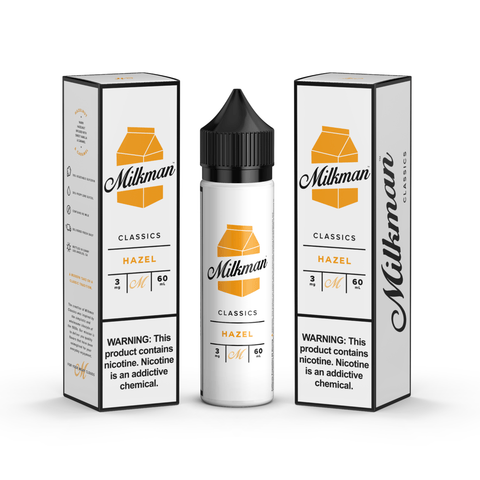 The Milkman E-Liquids 50ml Shortfill Hazel On White Background