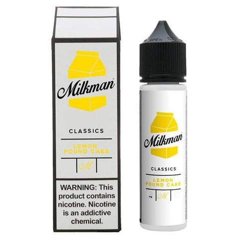 The Milkman E-Liquids 50ml Shortfill Lemon Pound Cake On White Background