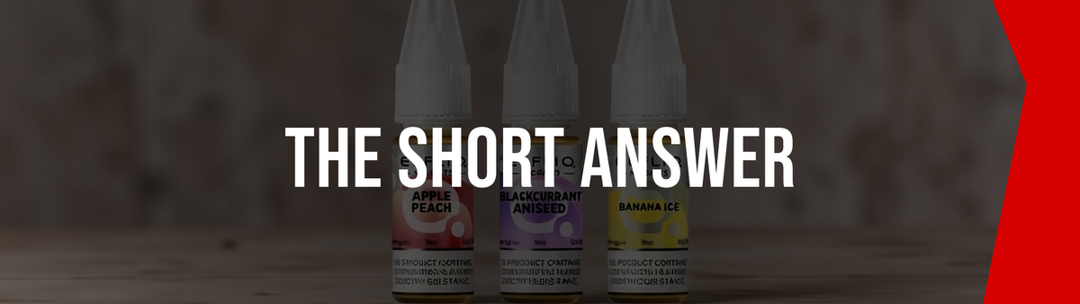 10ml bottle of Elfliq e-liquid beside a pod kit