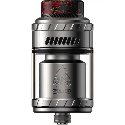 Thunderhead Creations Blaze Solo RTA Stainless Steel On White Background