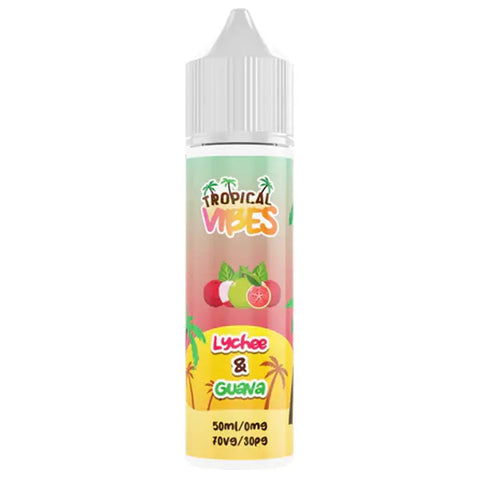 Tropical Vibes 50ml Shortfill Vape Juice Lychee & Guava