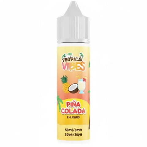 Tropical Vibes 50ml Shortfill Vape Juice Pina Colada