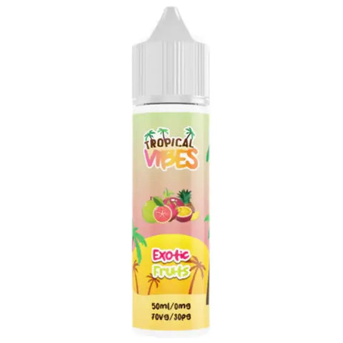 Tropical Vibes 50ml Shortfill Vape Juice Exotic Fruits