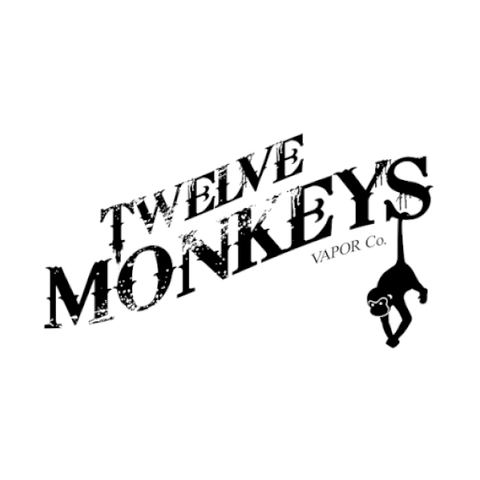 Twelve Monkeys E-Liquid 50ml Shortfill On White Background