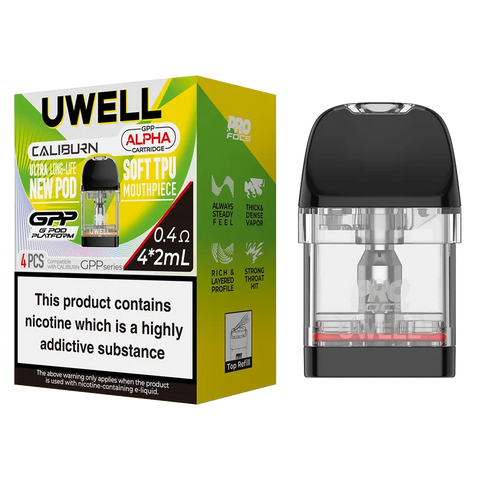 Uwell GPP Alpha Replacement Pods 0.4 ohm