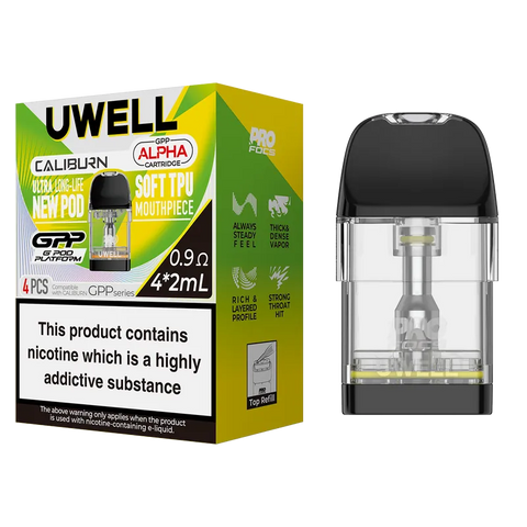 Uwell GPP Alpha Replacement Pods 0.9 ohm XL