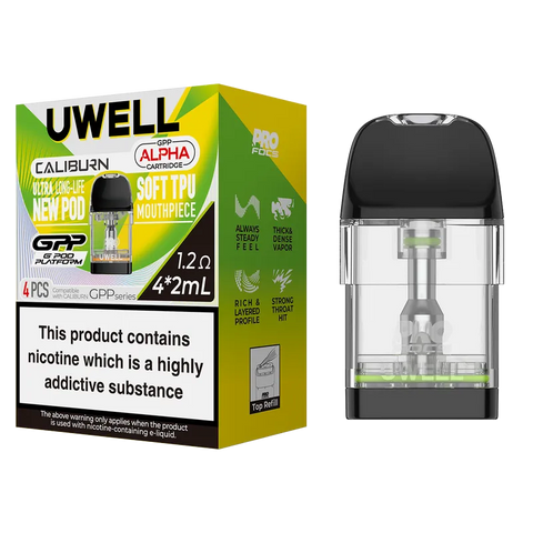 Uwell GPP Alpha Replacement Pods 1.2 ohm XL
