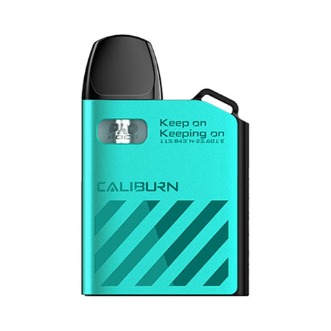 Uwell Caliburn AK2 Pod System Turquoise Blue On White Background