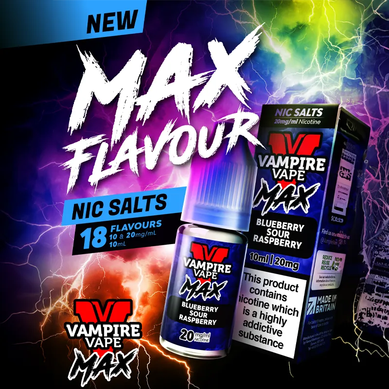 Vampire Vape Max Nic Salts UK | 10ml Vape Juice