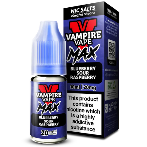 Vampire Vape MAX Blueberry Sour Raspberry Nic Salt