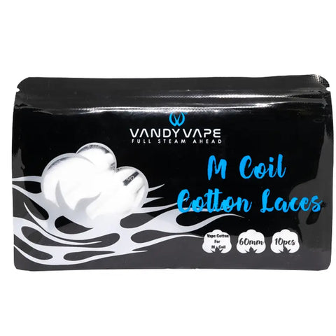 Vandy Vape Organic Cotton Laces for Mesh Coils (10 Pack) Vandy Vape Organic Cotton Laces for Mesh Coils (10 Pack)