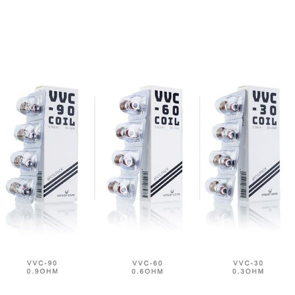 Vandy Vape VVC Replacement Coils 0.3 Ohm On White Background
