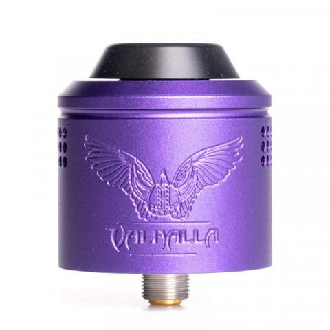 Vaperz Cloud Valhalla V2 Mini 30mm RDA Satin Purple On White Background