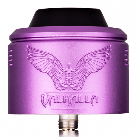 Vaperz Cloud Valhalla V2 RDA 40mm Satin Purple On White Background