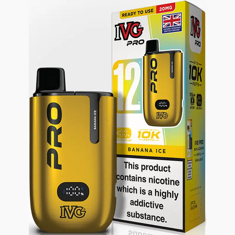IVG Go Pro 12 Vape Pod Kit Banana Ice