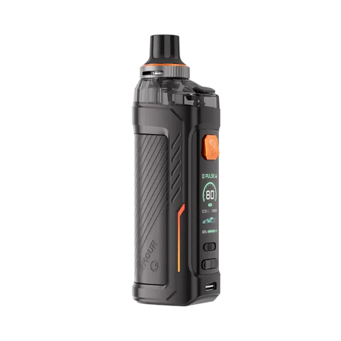 vaporesso armour g vape kit black on black background