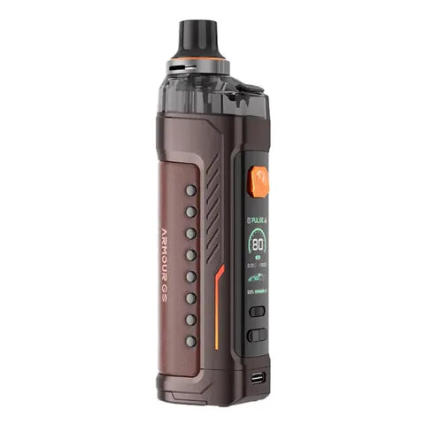 vaporesso armour gs vape kit brown on white background