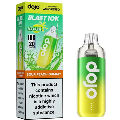 Vaporesso Dojo Blast 10K Prefilled Vape Pod Kit Sour Peach Gummy
