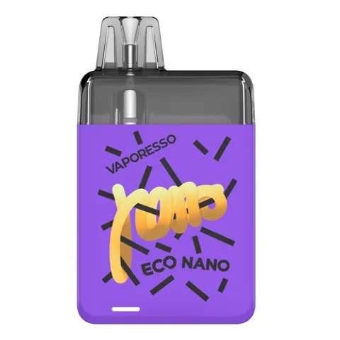 vaporesso eco nano creamy purple on white background