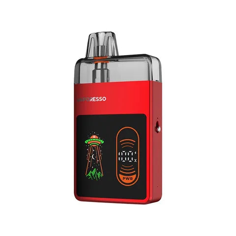 vaporesso eco nano pro pod kit coral red on white background