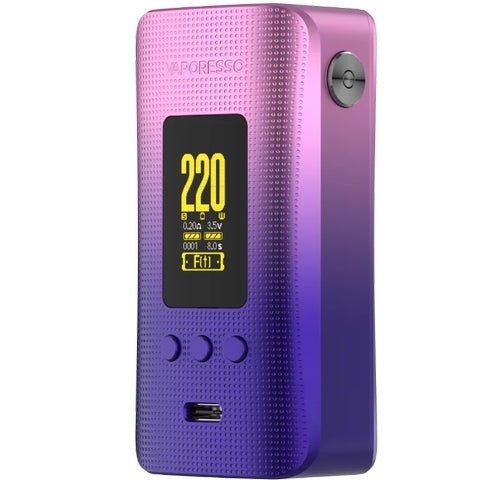 Vaporesso Gen 200 Mod Neon Purple On White Background