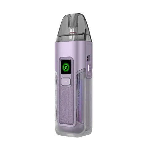 vaporesso luxe x2 pod vape light purple on black background