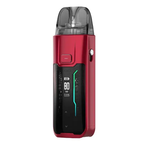vaporesso luxe xr max pod kit flame red on white background