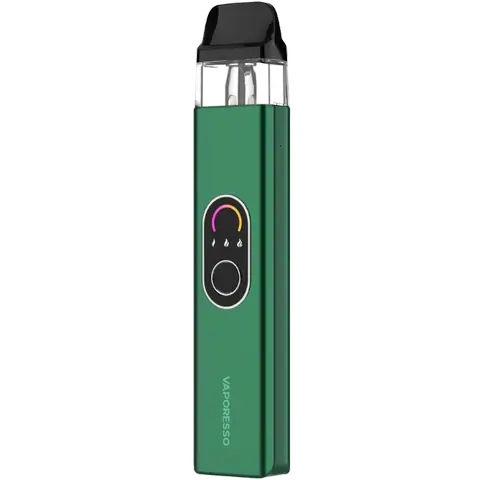 vaporesso xros 4 pod vape kit in green colour on clear background