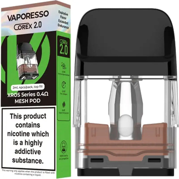 Vaporesso XROS Replacement Pods | 4 Pack | Vaping101 Vaporesso XROS Replacement Pods | 4 Pack | Vaping101