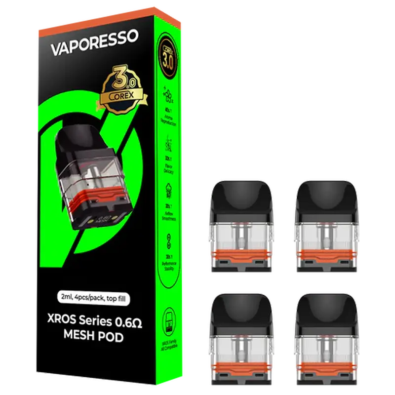 vaporesso xros corex 3.0 pods Vaporesso XROS Replacement Pods | 4 Pack