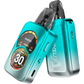 voopoo argus a pod vape kit azure blue on clear background