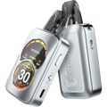 voopoo argus a pod vape kit storm silver on clear background