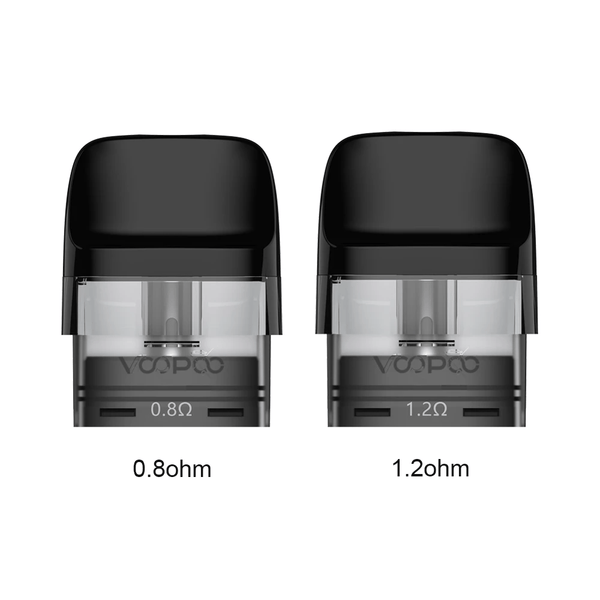 VooPoo Vinci Pod Replacement Pods 0.8ohm On White Background
