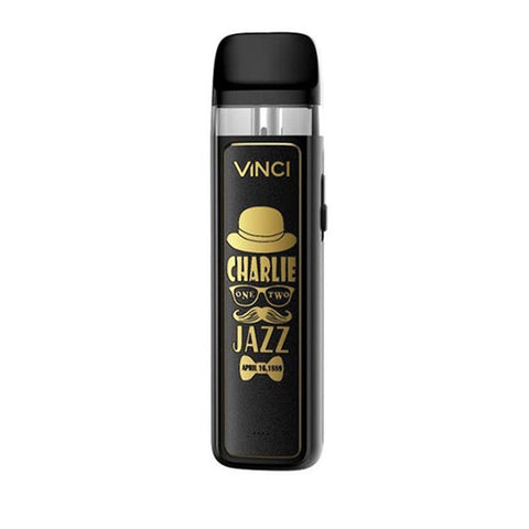 VooPoo Vinci Pod Royal Edition Kit Gold Jazz On White Background