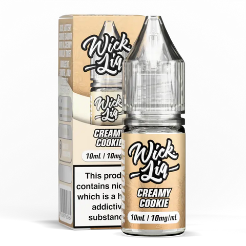 Wick Liq Bar Juice 10ml Nic Salts Creamy Cookie 10mg