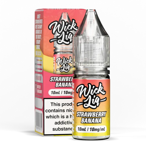 Wick Liq Bar Juice 10ml Nic Salts Strawberry Banana 10mg