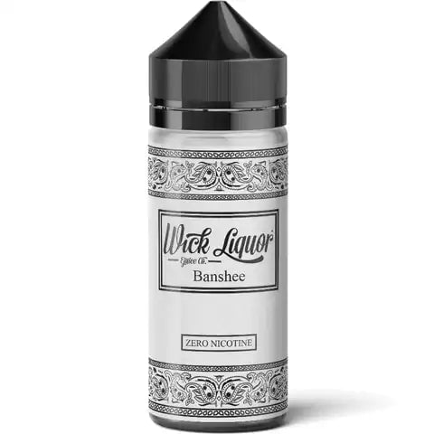 Wick Liquor 100ml Shortfill Juice Range Banshee On White Background
