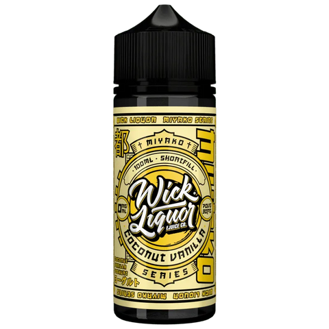 Wick Liquor Coconut Vanilla Miyako Yoghurt 100ml Shortfill