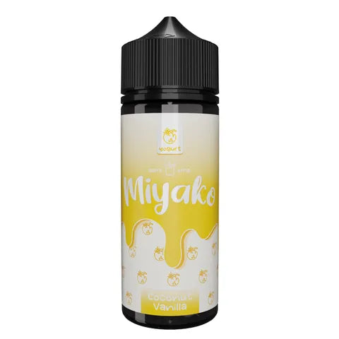 wick liquor miyako 100ml coconut vanilla on white background