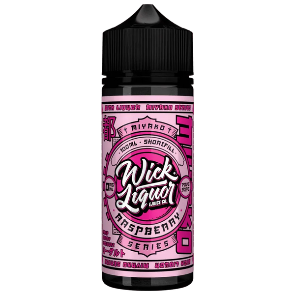 Wick Liquor Raspberry Miyako Yoghurt 100ml Shortfill