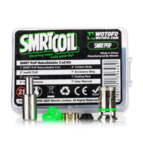 Wotofo SMRTCOiL PNP Rebuildable Coil Kit On White Background