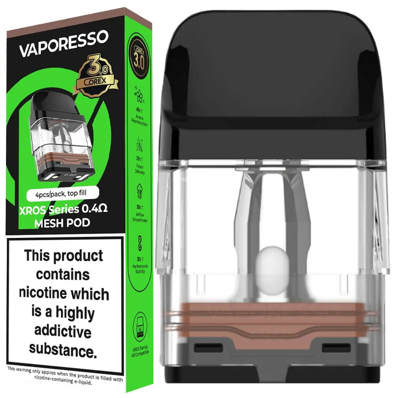 vaporesso xros 3 coils Replacement Pods | 4 Pack Flavors:Mint Ice Air Bar AB7500 Disposable po1719