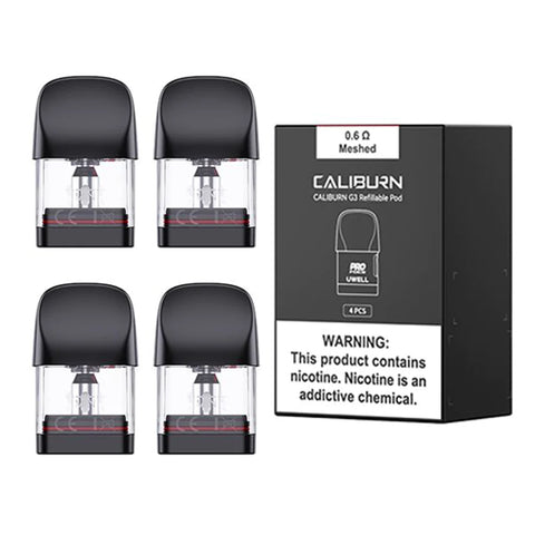 Uwell Caliburn G3 Refillable Replacement Pods - Max Flavour Uwell Caliburn G3 Refillable Replacement Pods - Max Flavour