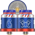 Hellvape Dead Rabbit Solo RDA 6th Anniversary Edition Blue Red On White Background