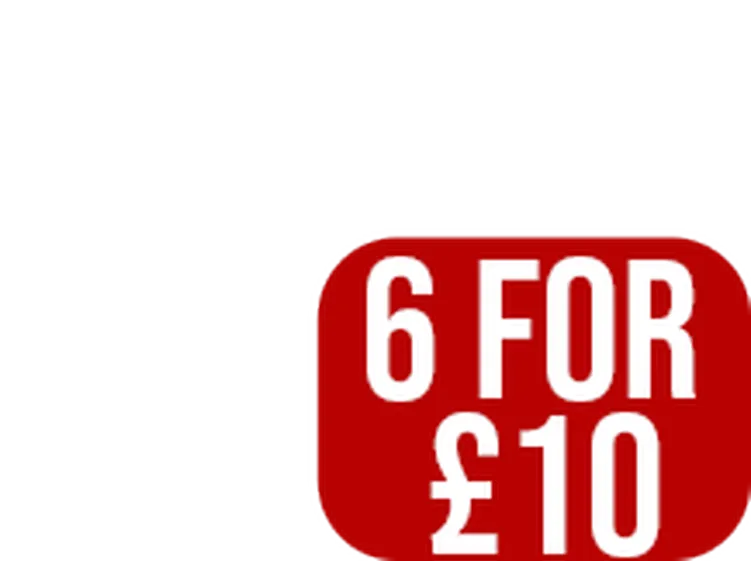 6 For £10